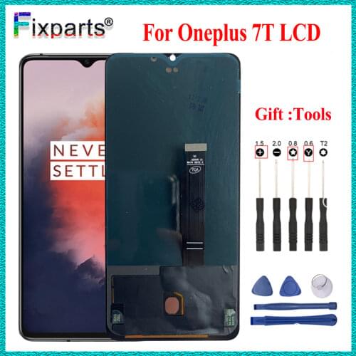 Super AMOLED For OnePlus 7T LCD Display Screen Touch Panel Digitizer For OnePlus 7T Replacement Parts For One Plus 7T LCD