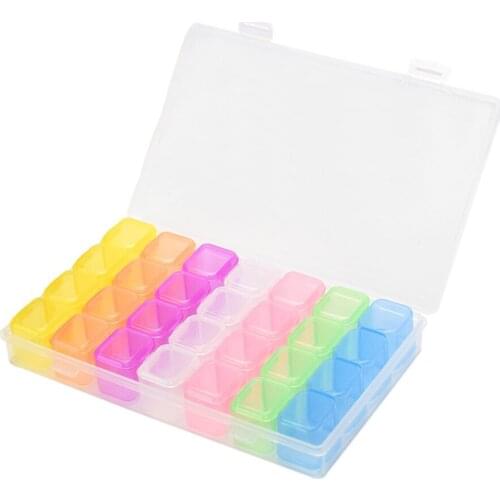 28 Compartments Box Pearl Box Sorting Box Storage Boxes Compartment Boxes Jewelry Box
