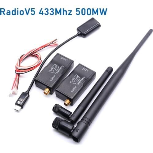 3DR Radio V5 Telemetry 433Mhz 915Mhz 100MW/500MW Air and Ground Data Transmit Module with OTG cables for APM 2.8 /Pixhawk 2.4.8