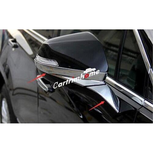 Chrome Rearview Side Mirror Stripe Cover Trim 4pcs for Cadillac XT5 2016 2017