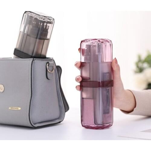 Travel Wash Cup Portable Travel Toiletries Toothpaste Toothbrush Partition Storage box Outdoor Bathroom Accessories Sets