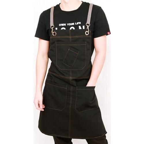 Apron cowboy Korean fashion painting barista tea shop waiter printing hairdressing uniform custom logo