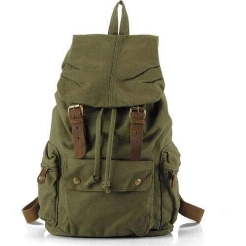 Fashion Backpacks Leather High Quality Shoulder Bags Men/Women Backpack School Bag New Unisex Rucksack Casual Canvas Travel Bags