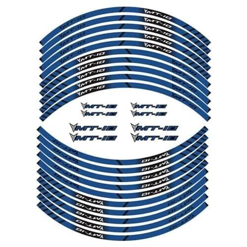 Motorcycle For YAMAHA MT-10 MT10 Full Coverage Wheel Tire Custom Sticker Reflective Stripe Tape Protection Decal Accessories