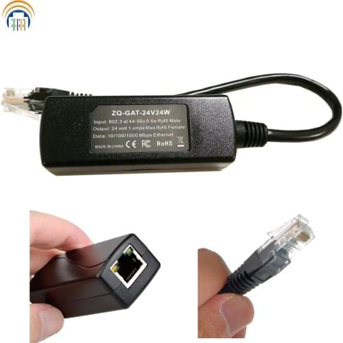24volt 24Watt PoE Converter 802.3af/802.3at to 24v devices with Passive PoE output for MikroTik