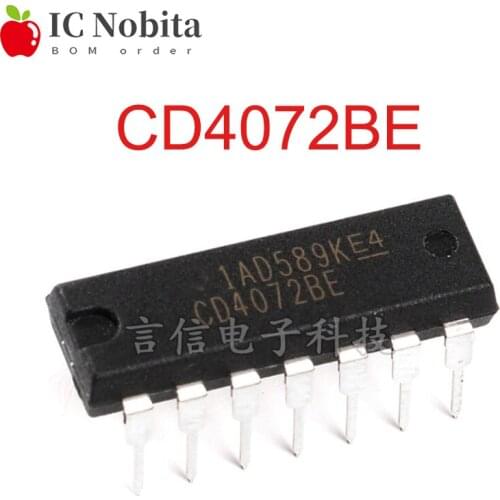 5PCS CD4072BE DIP14 CD4072 DIP 4072BE HEF4072BP HCF4072 DIP-14 Chip IC New