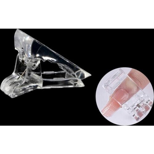 5PCS Practical False Nails Clamp Nail Tips Clip Transparent Finger Quick Building Gel Extension Nails Art Manicure Tool