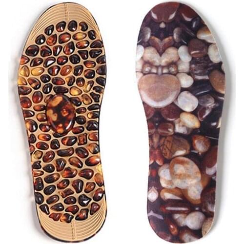 Foot Acupoint Massage Insole Rubber Cobblestone Therapy Cushion Mens Slippers Massage Tool Ladies' Feet Relaxing Insoles Health