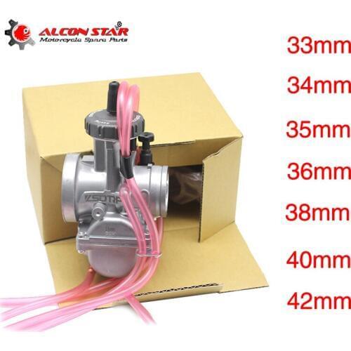 Alconstar-33 34 35 36 38 40 42mm Motorcycle PWK Carburetor Air Striker Carburedor Used 4T Engine ATV UTV Scooter 150 - 600CC