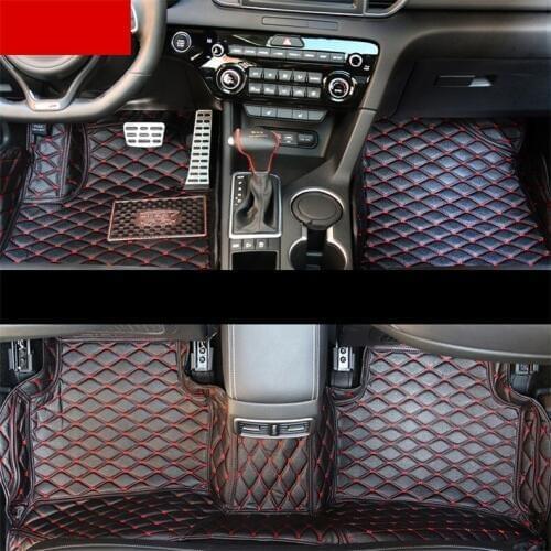 Car styling accessories floor mats for kia rio 3 cerato niro Kona sportage 4 soul sorento K5 2018 2019 2002-2020 4