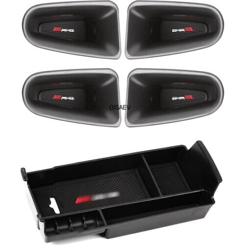 For 2019-2020 Mercedes-Benz A-Class W177 V177 A180 A200 door handle armrest box storage container car interior decoration