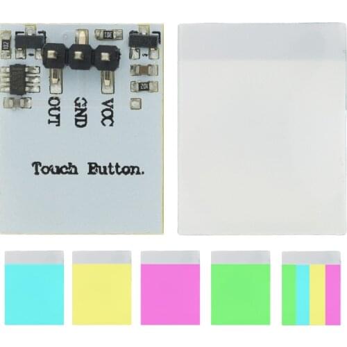 Capacitive Touch Switch HTTM Touch Button Sensor Module Green Blue Red Yellow RGB Colorful Display Integrated Circuit