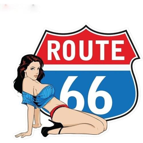 Hot Pin Up Girl Funny Car Decal DIY Car Stickers Fashion Vinyl Material Occlusion Scratch Decoration Good Quality Waterproof