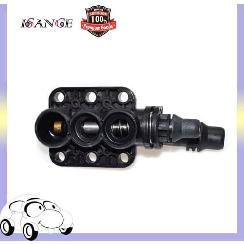 ISANCE Transmission Oil Cooler Thermostat Housing 17217559962 17127507982 For BMW E60 E61 E63 E64 E65 E66 528 530 545 750 745