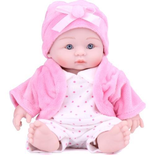 25cm reborn dolls Baby Realistic Lifelike Babies accompany Adorable Bebe Reborn Dolls toy for Childrens Christmas Birthday Gift