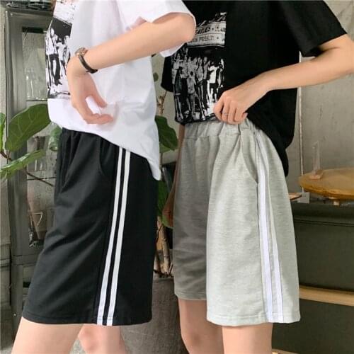 Summer womens clothing shorts ulzzang Loose straight Casual shorts Student sports Simplicity mujer wild Harajuku shorts