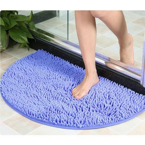 2019 New Soft Microfiber Shaggy Non Slip Absorbent Bath Mat Bathroom Shower Rugs Carpet