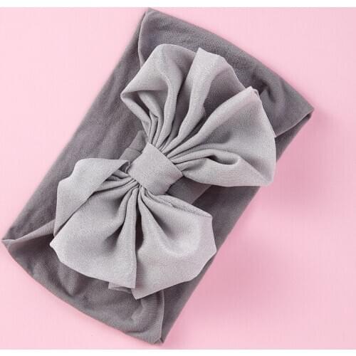 2020 Brand New Newborn Toddler Baby Girls Head Wrap Colorful Big Bow Knot Turban Headband Hair Accessories Baby Gifts for 0-2Y