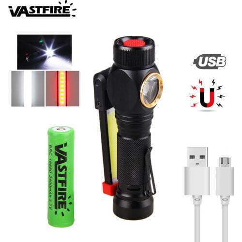 USB 18650 Portable Lantern 7 Mode Rechargeable LED Work Light Folding COB Flashlight Emergency Camping lamp For Outdoor/Indoor