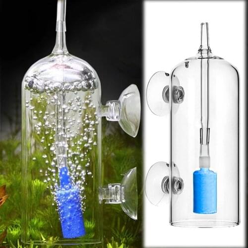 Aquarium Oxygen Glass Dissolver Dissolve Aeration CO2 Diffuser Dispenser Fish Tank Prevent Splash Bubble Air Stone Pets Supplies