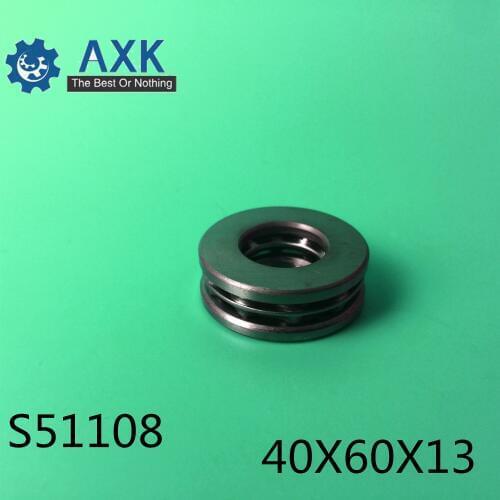 S51108 Bearing 40*60*13 mm ( 1PC ) ABEC-1 Stainless Steel Thrust S 51108 Ball Bearings