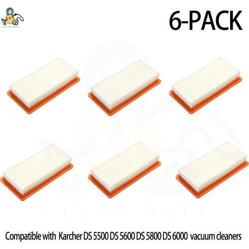 Replacement HEPA Karcher Vacuum Cleaner Filter DS5500 DS5600 DS6000 DS5800 6.414-631.0 Spare Parts Accessories