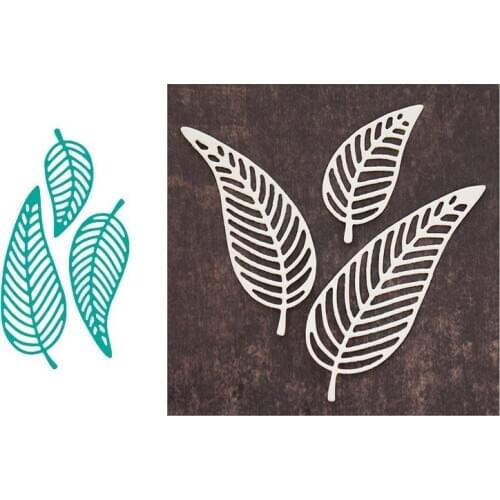 3PCS/set Leaf Metal Cutting Dies Stencils New 2019 for DIY Scrapbooking Album Decorative Embossing Paper Card Crafts Template