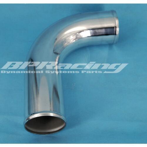 3.5" Inch / 89mm OD /90 Degree /Universal Polished DIY aluminum pipe / air intake pipe/6061-T6 aluminum/Can be welded