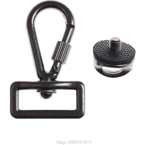 1/4\" Screw Metal Connecting Hook Adapter for DSLR SLR Camera Shoulder Sling Quick Neck Strap Belt Bag Case S18 20 Dropship