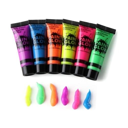 10g Colorful Makeup Face Painting Halloween Environmental Body Painting Intense Neon Face Beauty Body Paint Dance Festival Rave