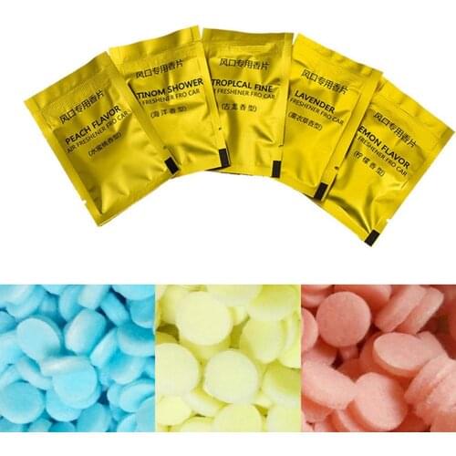 10Packs Car Solid Perfume Air-conditioning Ventilation Clip Air Freshener Flavor