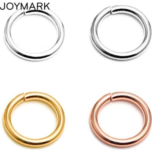 4mm-16mm 10 Sizes Round Openable 925 Sterling Silver Jump Rings Split Rings DIY Jewellery Findings SJR-OR0.8X5.0mm