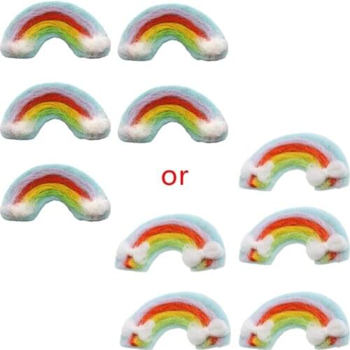 5 Pcs DIY Handmade Baby Felt Rainbow Home Party Decorations Infant Photo Shooting Accessory Newborn Photography Props