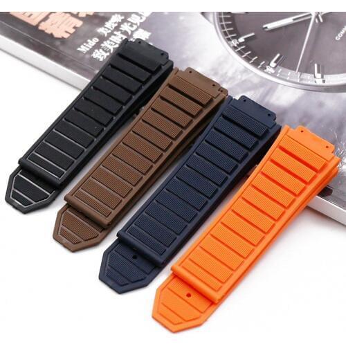 Watch accessories rubber strap women Suitable for HUBLOT series watches with men 19mmx29mm waterproof and sweat-proof bracelet