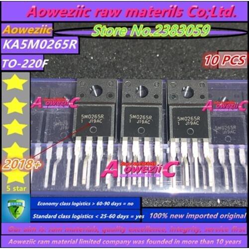 Aoweziic 2018+ 100% new imported original KA5M0265RYDTU KA5M0265R 5M0265R TO-220F power management chip