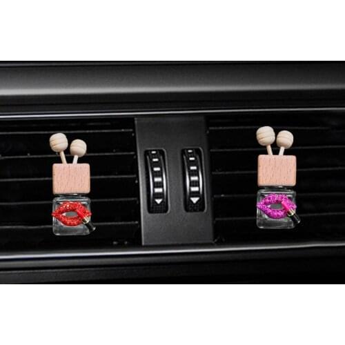 Car air freshener perfume for air conditioner outlet auto Perfume clip Lipstick perfume bottle hanging diffuser in air freshener