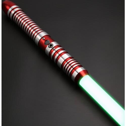 SaberFeast Blaster Lightsaber Heavy Dueling RGB 6 Colors LED with 7/8 inch Removable Blade Metal Handle FOC Cosplay Kids Toy-04