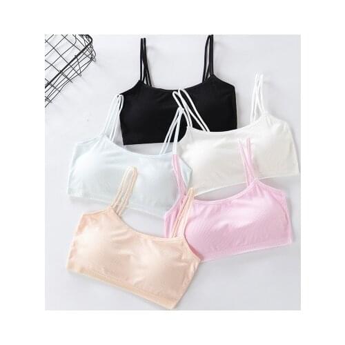 Kid Girls Bra Teens Training Bra Summer Teenage Underwear Teen lingeri Vest Bra Adolescente Underwear Puberty Clothing 8-14Year