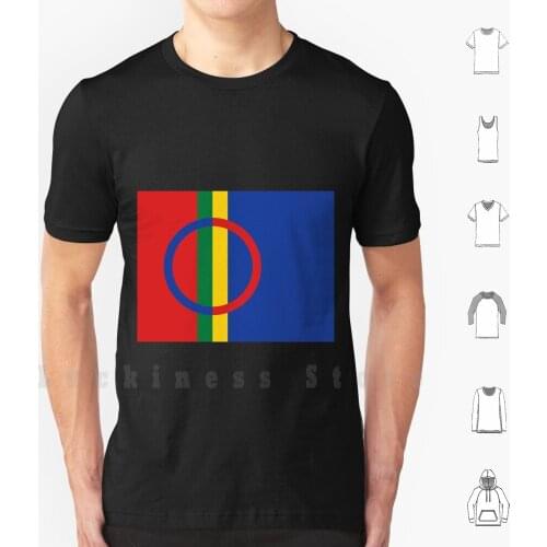 Flag Of The Sami People T Shirt 6xl Cotton Cool Tee Flag Of The Sami People Sámi Or Saami Lapps Or Laplanders Finno Ugric Sápmi
