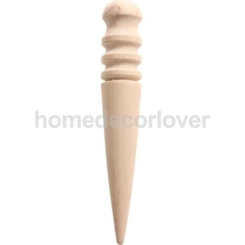 Leathercraft Wood Edge Slicker Round Multi Size Burnisher Tool for Leather