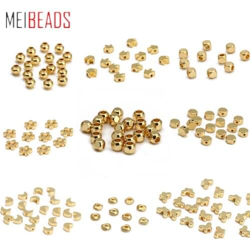 MEIBEADS 10pcs/bag Classical Jewelry Accessories for DIY Making Earrings Bracelet Findings Spacer Copper Beads Components BT61