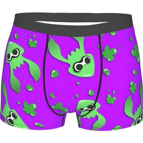 Get Inked Splatoon Shoot Games Underpants Homme Panties Male Underwear Ventilate