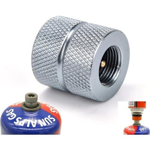 Outdoor Camping Butane Stove Gas Refill Adapter Cartridge Gas Nozzle Bottle Type Cartridge Screw Type Valve Canister Connector