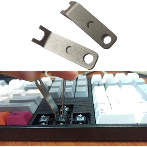 2Pcs/Set Metal Switch Extractor Opener Open instantly Only For Cherry mx Switches Mechanical Keyboard Keycaps A10 21