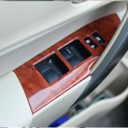 Pach Wood Steering Wheel Window Gear Instrument Door Handle Moulding Decorated Frame For Toyota Levin 2014 15 16 17 18 CAA264B