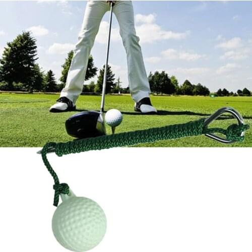 Protable Rope Golf Ball Hit Shot Putting Training Practice Aid Swing Sports Practice Accessories