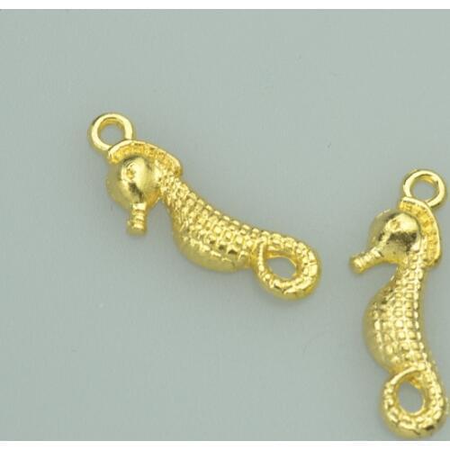 60pcs 23*8mm gold color hippocampus Alloy charms pendant fit necklace bracelet diy Pendants for jewelry making D729