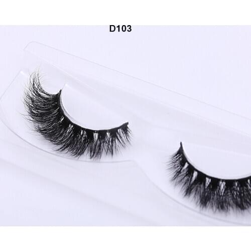 DOCOCER Eyelashes 3D Mink Lashes High Volume Handmade Mink False Eyelashes Thick Full Strip Lashes Cruelty D103