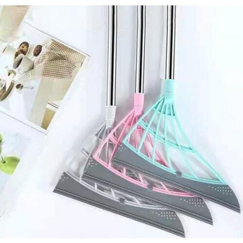 1 Set the floor wiper broom to be non-stick movable silicone pet hair window scraper broom scraper bathroom toilet wiper