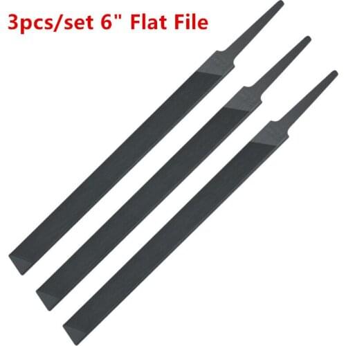 3pcs/set 6" Flat File Grinding Tool For Chainsaw Chains For STIHL Twin Cut Design Metal Woodworking Tools